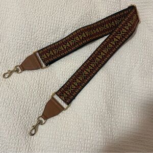 Embroidered Multicolor Shoulder Bag Strap